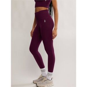 FP Movement Free People Good Karma Leggings Black Cherry Maroon Med/Lg